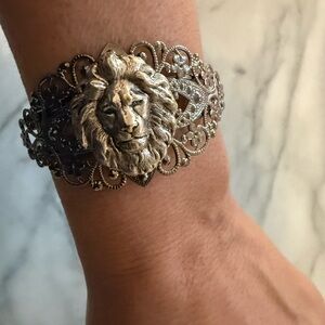 Silver Lion Bracelet